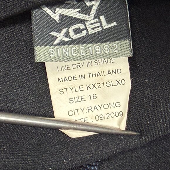 XCEL Wetsuit SLX 2.0 Youth Short Sleeve Black Gray Yellow Nylon Size 16 - Picture 9 of 10